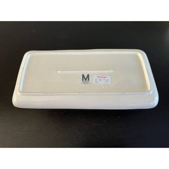 Rae Dunn Vintage 2015 Jingle Black Lettering Platter- M Stamped - Picture 2 of 5